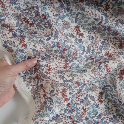 LIBERTY フランダースリネン「セルリア」ブラウンレッド