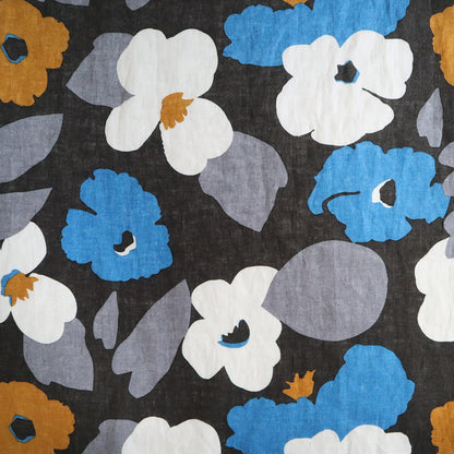 LIBERTY フランダースリネン「 ヴァーヴ・ポップ」 ブラック