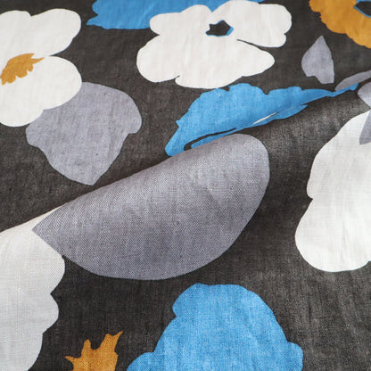 LIBERTY フランダースリネン「 ヴァーヴ・ポップ」 ブラック