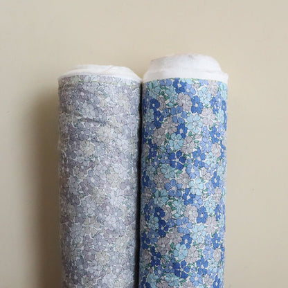 LIBERTY フランダースリネン「セイディ・ローズ」ブルー