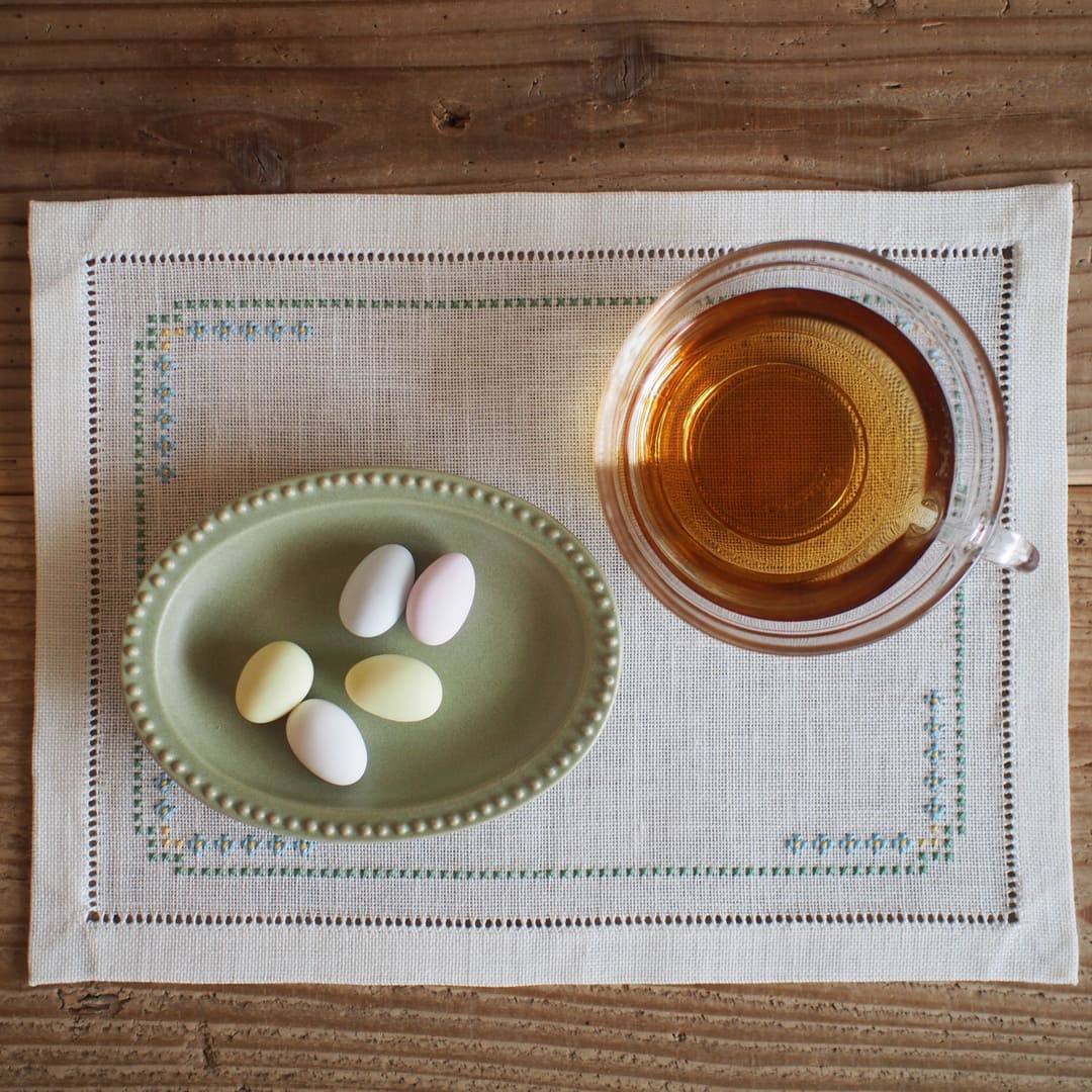 ヘムかがりのティーマット