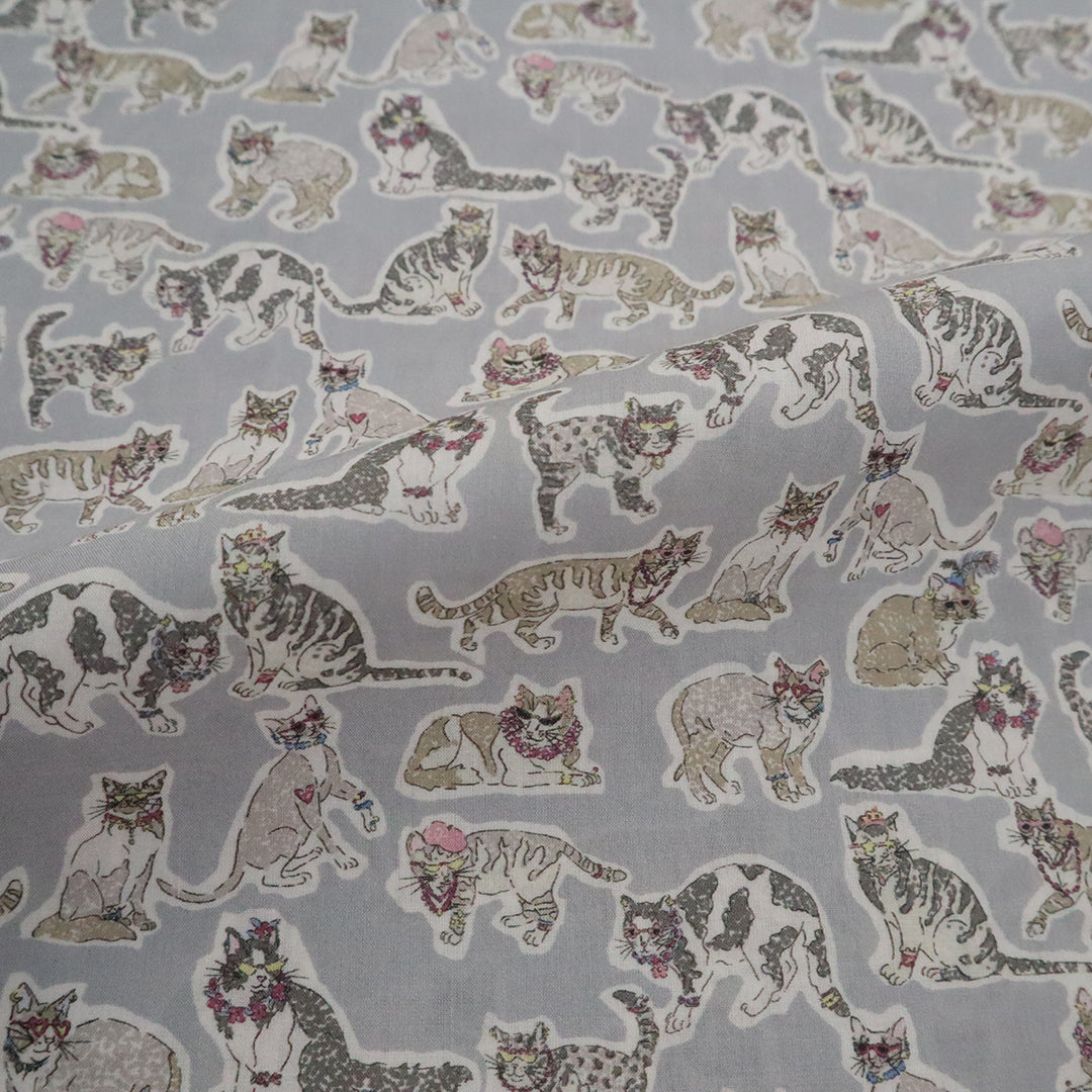 LIBERTY FABRICS「ウィロビー・ミューズ」グレー