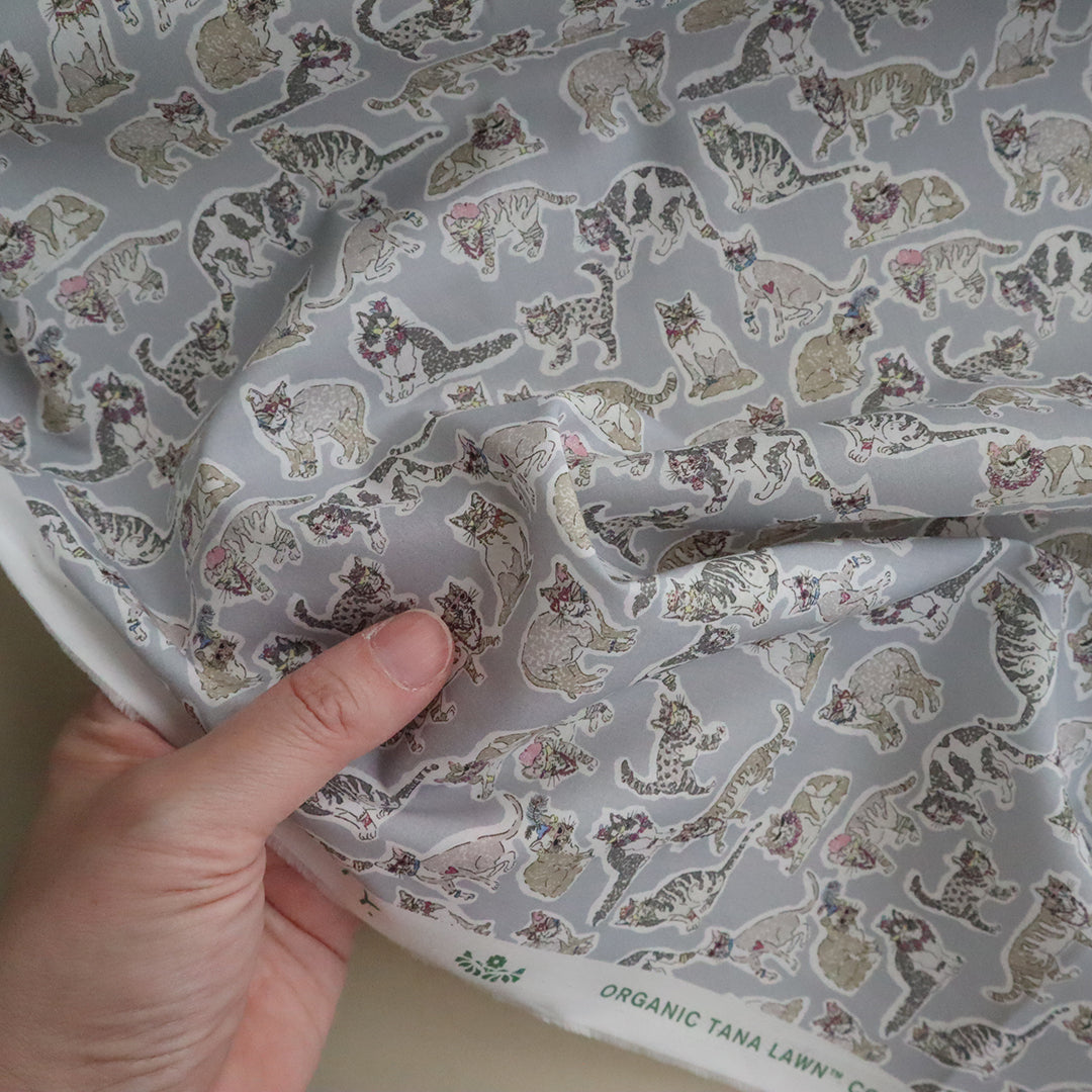 LIBERTY FABRICS「ウィロビー・ミューズ」グレー