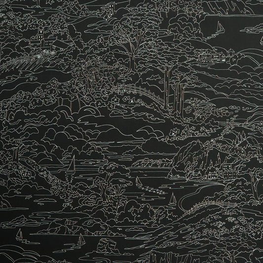 LIBERTY FABRICS「シーサイド・ランブル」ブラック