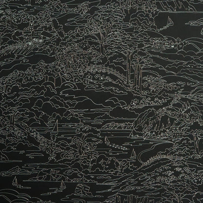 LIBERTY FABRICS「シーサイド・ランブル」ブラック