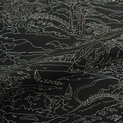 LIBERTY FABRICS「シーサイド・ランブル」ブラック