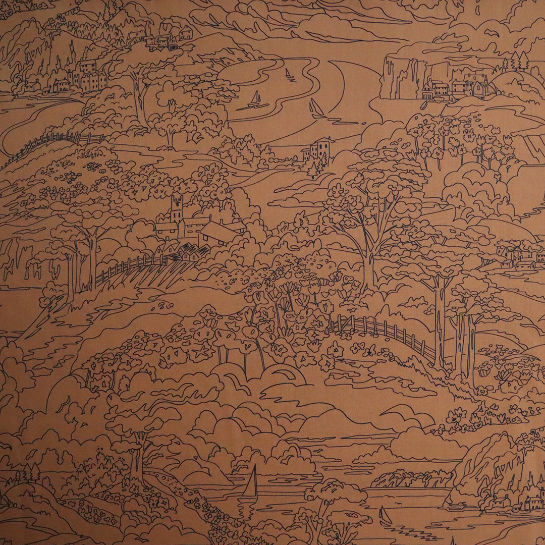 LIBERTY FABRICS「シーサイド・ランブル」ブラウン