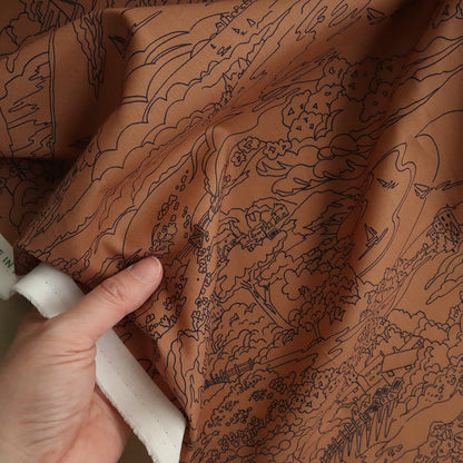 LIBERTY FABRICS「シーサイド・ランブル」ブラウン