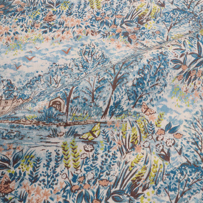 LIBERTY FABRICS「グレンコット･ハウス」ブルー