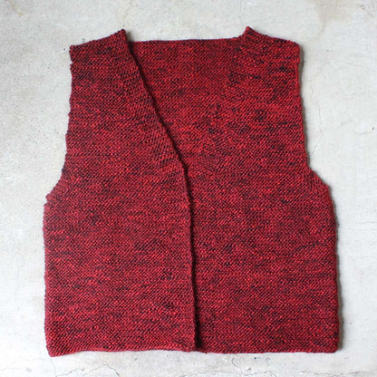 ガーター編みのジレ キット