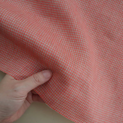 Siulas ネリンガ　ミニギンガムチェック　ローズ×ベージュ