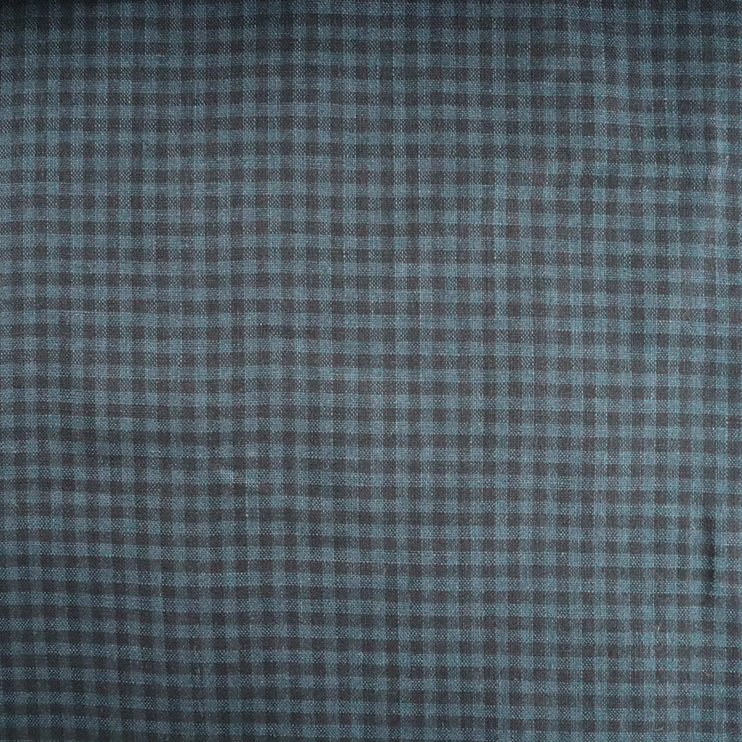 Siulas ネリンガ　ギンガムチェック　ブラック×ネイビー