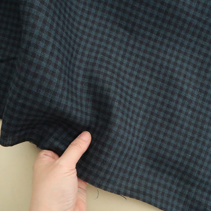 Siulas ネリンガ　ギンガムチェック　ブラック×ネイビー