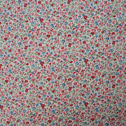 LIBERTY FABRICS　「ポゥジー・メドウ」レッド