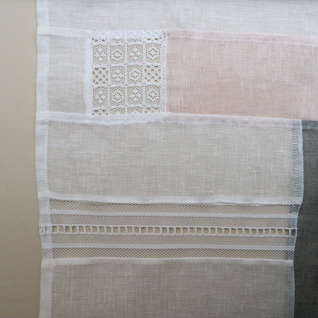 透けるリネンのパッチワーククロスキット