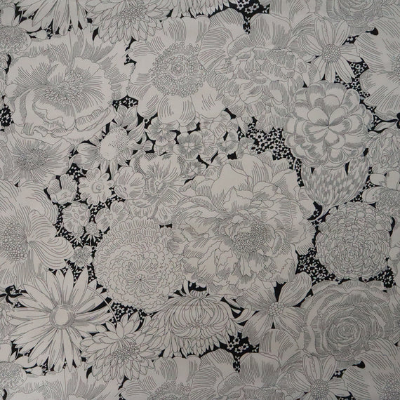LIBERTY FABRICS　「イングリッシュ・ブルーム」ブラック