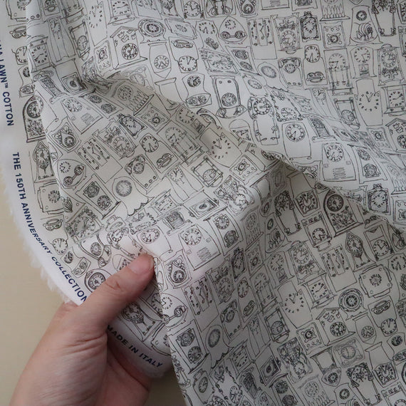 LIBERTY FABRICS　「ティック・トック」ブラック