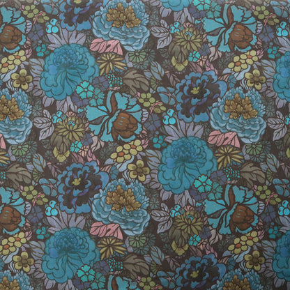 LIBERTY FABRICS　「ヘリテージ・ガーデン」ブルー×グリーン