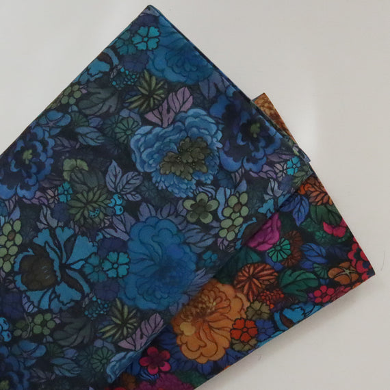 LIBERTY FABRICS　「ヘリテージ・ガーデン」ブルー×グリーン
