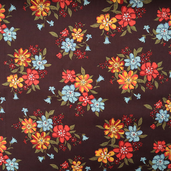 LIBERTY FABRICS　「リンダ・アン」ブラウン