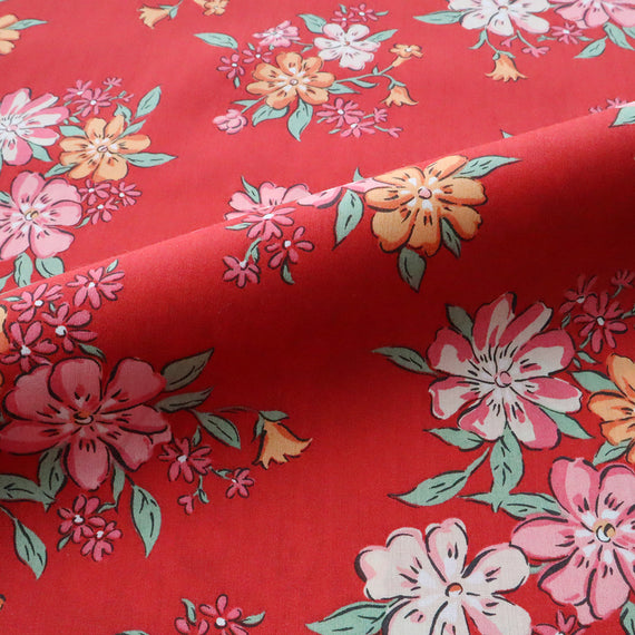 LIBERTY FABRICS　「リンダ・アン」レッド