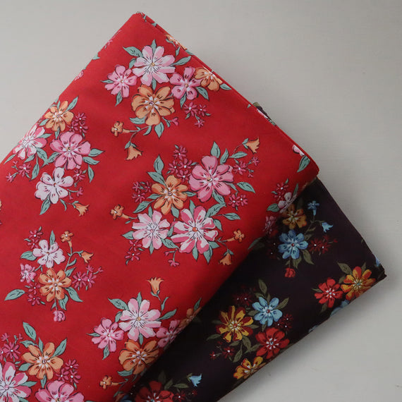 LIBERTY FABRICS　「リンダ・アン」レッド