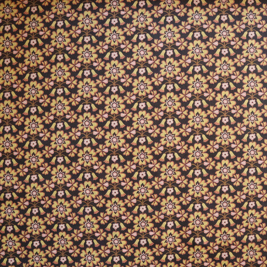 LIBERTY FABRICS　「マクセン」イエロー×ピンク