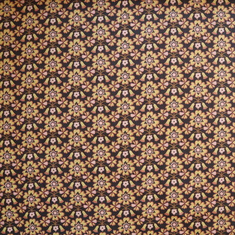 LIBERTY FABRICS　「マクセン」イエロー×ピンク