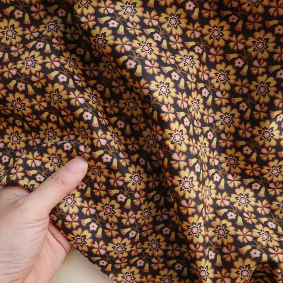 LIBERTY FABRICS　「マクセン」イエロー×ピンク
