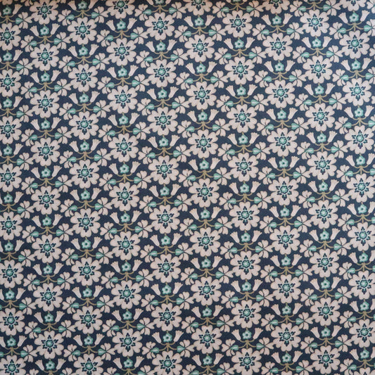 LIBERTY FABRICS　「マクセン」グレー×グリーン