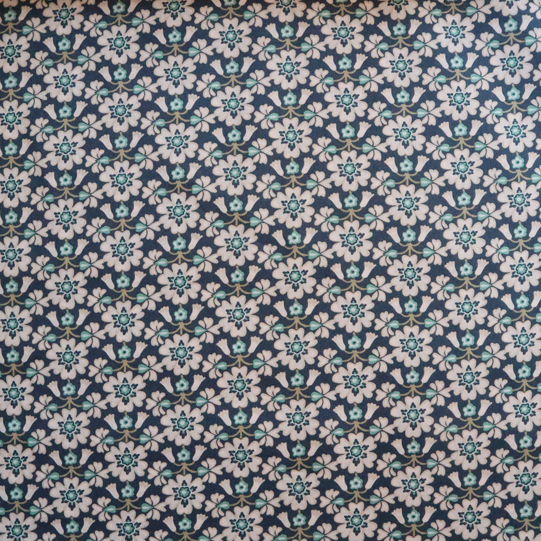LIBERTY FABRICS　「マクセン」グレー×グリーン