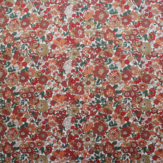 LIBERTY FABRICS　「ネル、アニー＆メイ」レッド