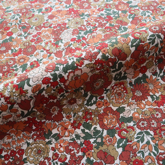 LIBERTY FABRICS　「ネル、アニー＆メイ」レッド