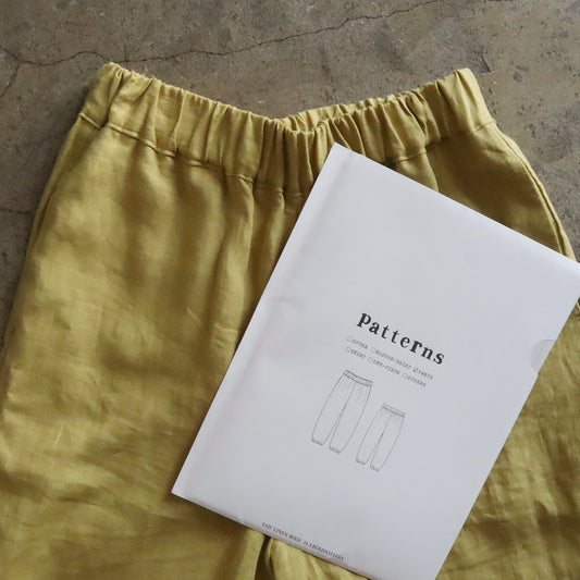 【生地セット】ギャザーパンツ　プレーンリネン(パターン別売）