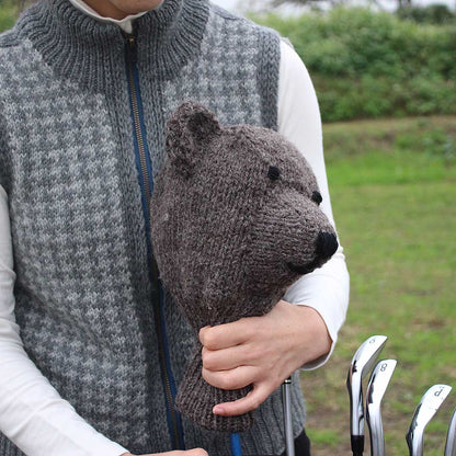 【受注製品】Golf Friends クマのドライバーヘッドカバー（完成品）