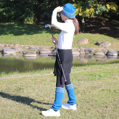 【受注製品】Golf Friends 引き上げ編みのリブをつけたハット（完成品）