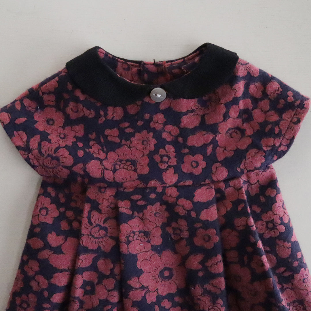 新作【材料セット】 丸襟のワンピースとストラップシューズ