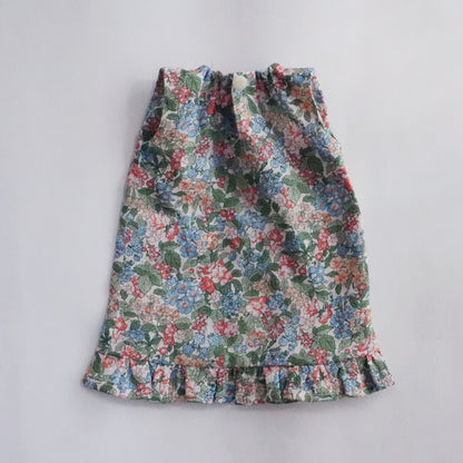 新作【材料セット】クゥクゥの着せ替え　花柄のワンピースとカシュクールワンピース