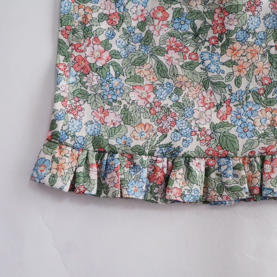 新作【材料セット】クゥクゥの着せ替え　花柄のワンピースとカシュクールワンピース