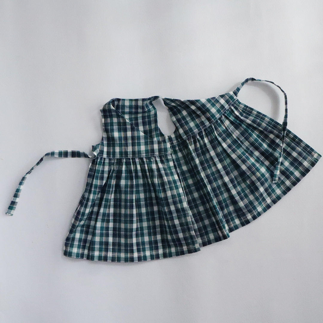 新作【材料セット】クゥクゥの着せ替え　花柄のワンピースとカシュクールワンピース