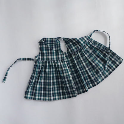 新作【材料セット】クゥクゥの着せ替え　花柄のワンピースとカシュクールワンピース