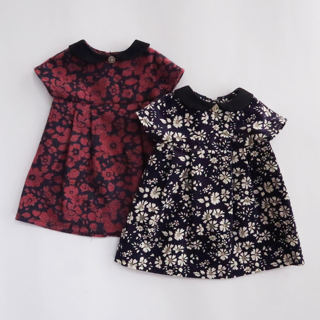 新作【材料セット】 丸襟のワンピースとストラップシューズ