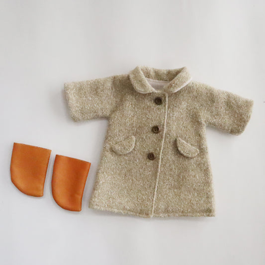 【材料セット】クゥクゥの着せ替え　コートとブーツ