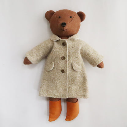 【材料セット】クゥクゥの着せ替え　コートとブーツ