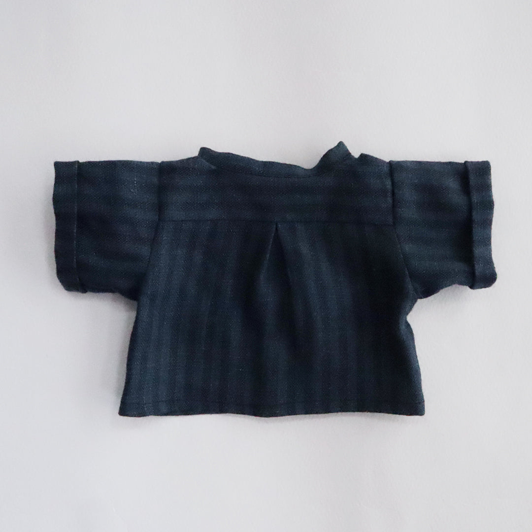 新作【材料セット】 お店コーディネート ブルーストライプ×ブラックデニム