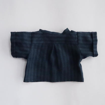 新作【材料セット】 お店コーディネート ブルーストライプ×ブラックデニム