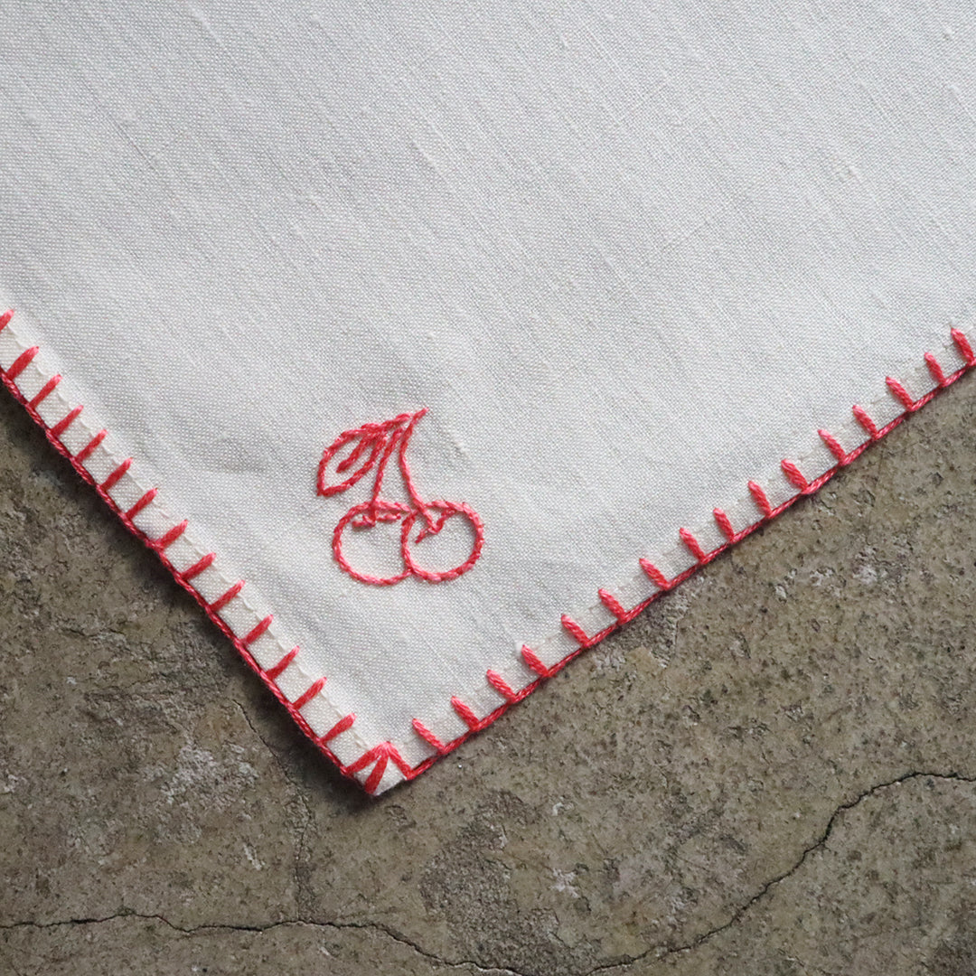 リネンハンカチの刺繍キット