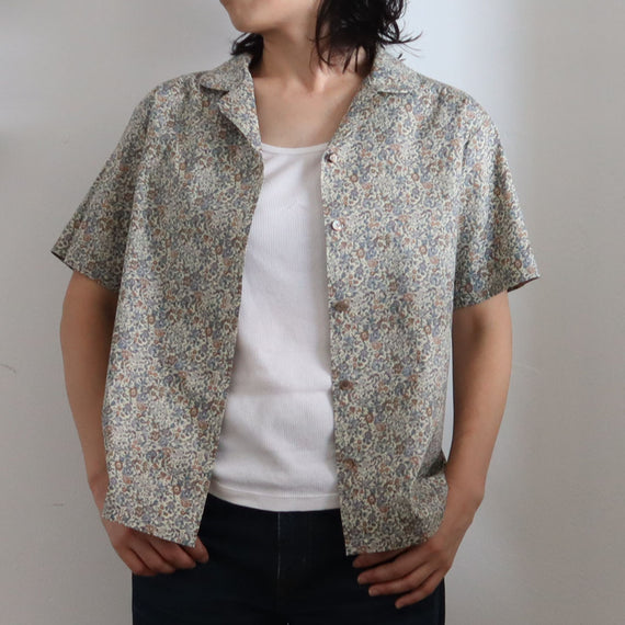 【生地セット】オープンカラーシャツ　(パターン別売）