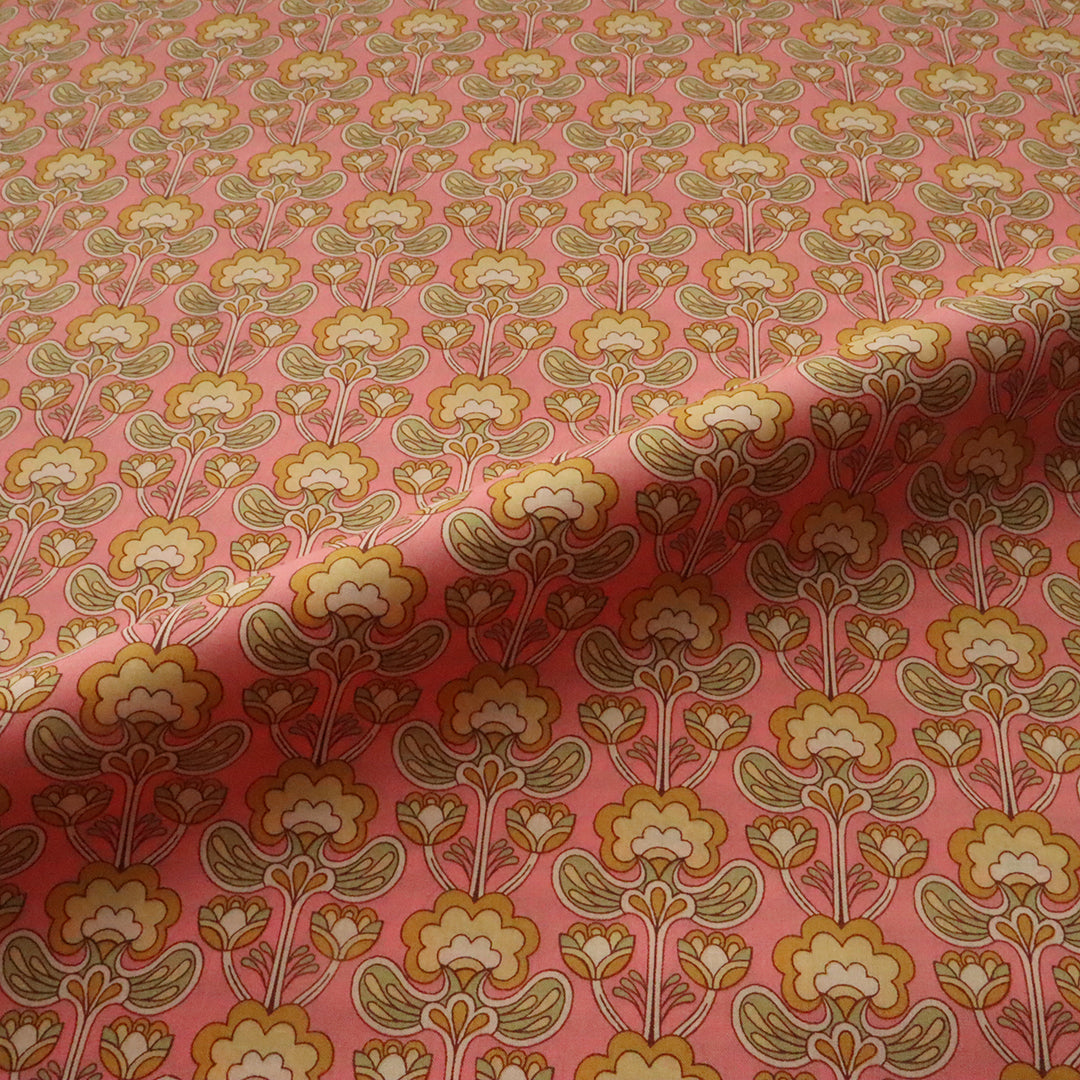 LIBERTY FABRICS　「ピーコック・ポゥジー」ピンク