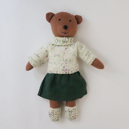 【材料セット】クゥクゥの着せ替え　タートルネックセーターとソックス